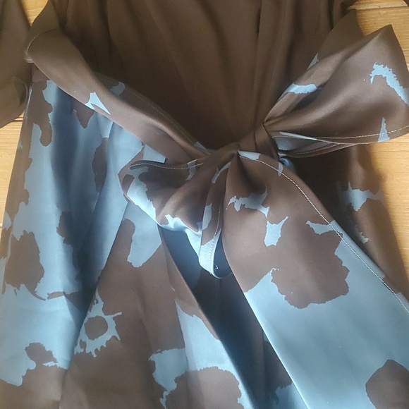 R&M Richards evening dress size 8 Black and teal blue - Picture 3 of 4